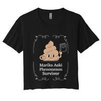 Mariko Aoki Phenomenon Survivor Funny Book Bookstore Women's Crop Top Tee