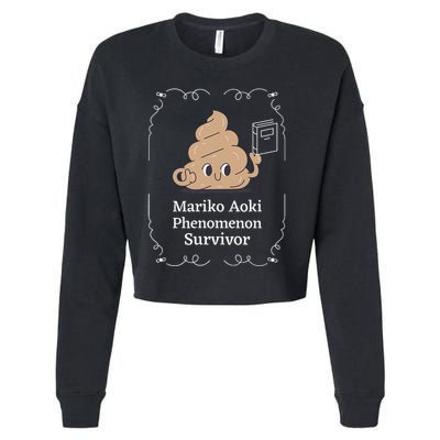 Mariko Aoki Phenomenon Survivor Funny Book Bookstore Cropped Pullover Crew