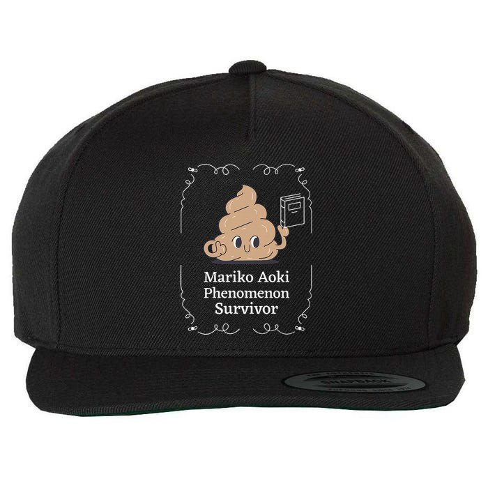 Mariko Aoki Phenomenon Survivor Funny Book Bookstore Wool Snapback Cap