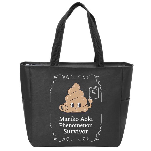 Mariko Aoki Phenomenon Survivor Funny Book Bookstore Zip Tote Bag