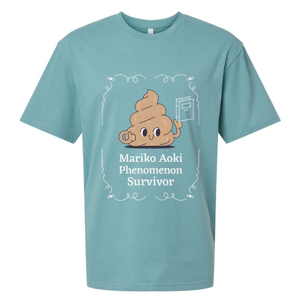 Mariko Aoki Phenomenon Survivor Funny Book Bookstore Sueded Cloud Jersey T-Shirt