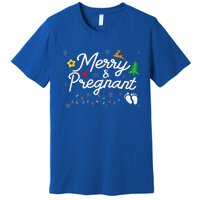 Merry And Pregnant Christmas Pregnancy Christmas Premium T-Shirt