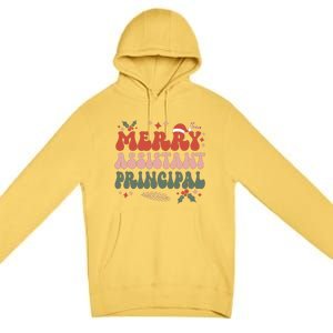 Merry Assistant Principal Christmas Assistant Principals Premium Pullover Hoodie