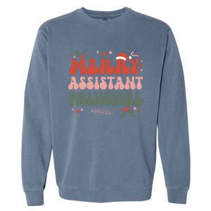 Merry Assistant Principal Christmas Assistant Principals Garment-Dyed Sweatshirt