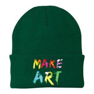 Make Art Painter Artist Teacher Artsy Gift Knit Cap Winter Beanie