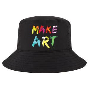 Make Art Painter Artist Teacher Artsy Gift Cool Comfort Performance Bucket Hat