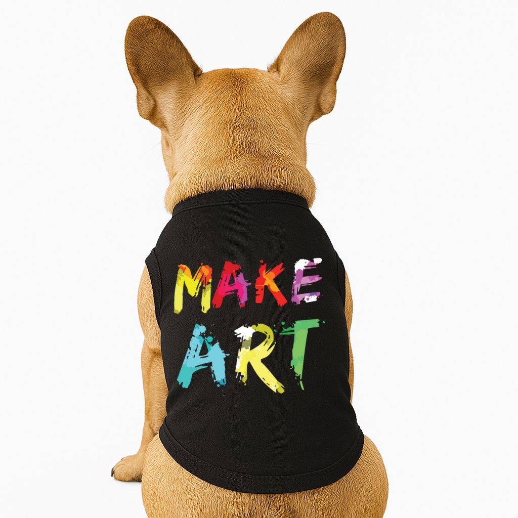 Make Art Painter Artist Teacher Artsy Gift Doggie Tank