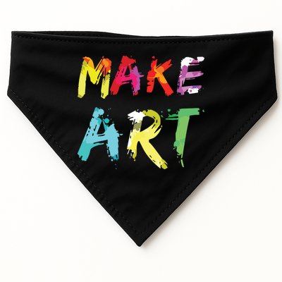 Make Art Painter Artist Teacher Artsy Gift USA-Made Doggie Bandana