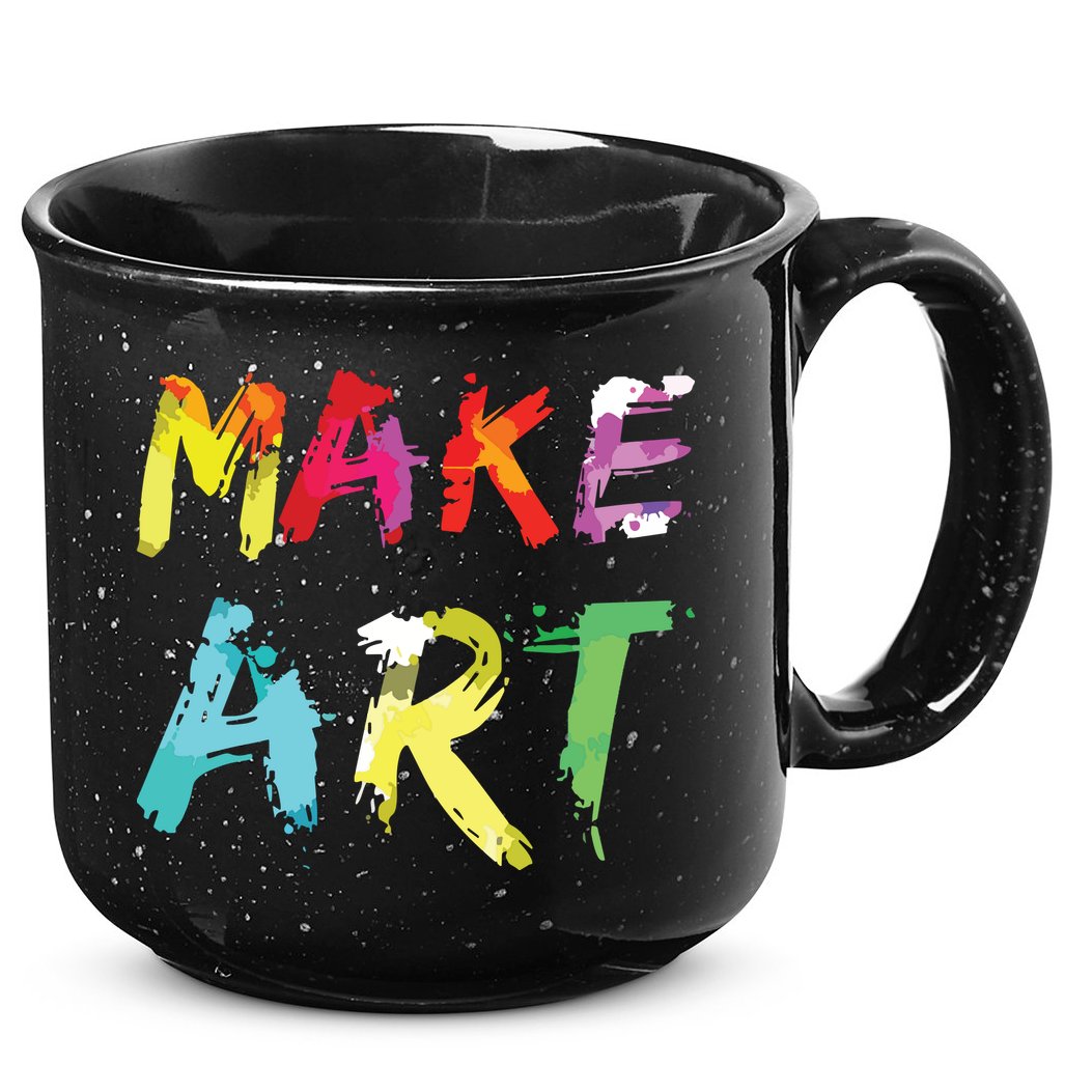 Make Art Painter Artist Teacher Artsy Gift 15oz Campfire Ceramic Mug