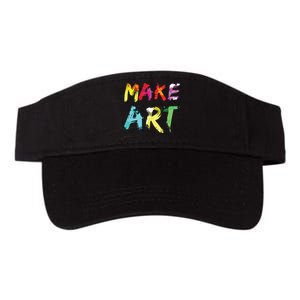 Make Art Painter Artist Teacher Artsy Gift Valucap Bio-Washed Visor