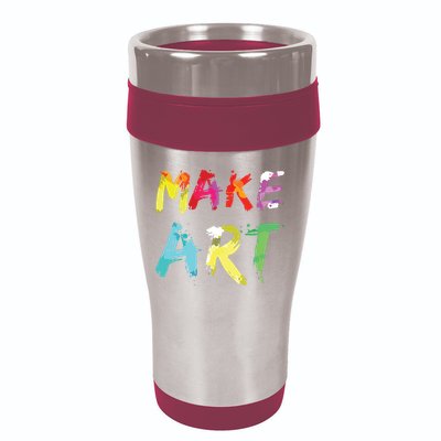 Make Art Painter Artist Teacher Artsy Gift 16oz Travel Tumbler
