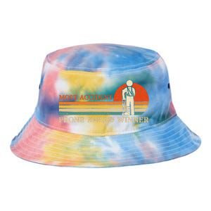 Most Accident Prone Award Winner Funny Get Well Soon Injury Tie Dye Newport Bucket Hat