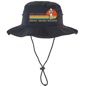 Most Accident Prone Award Winner Funny Get Well Soon Injury Legacy Cool Fit Booney Bucket Hat