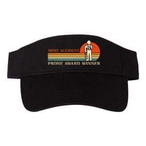 Most Accident Prone Award Winner Funny Get Well Soon Injury Valucap Bio-Washed Visor