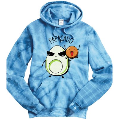 Mamacado And Papacado Couple Matching Pregnancy Announcement Tie Dye Hoodie