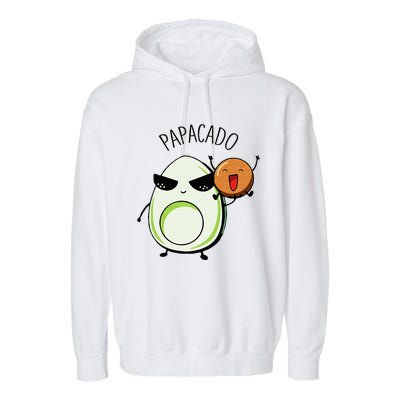 Mamacado And Papacado Couple Matching Pregnancy Announcement Garment-Dyed Fleece Hoodie