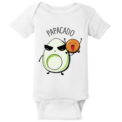 Mamacado And Papacado Couple Matching Pregnancy Announcement Baby Bodysuit