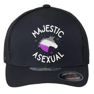 Majestic Asexual Pride Ace Unicorn Lgbtq Pride Stuff Flexfit Unipanel Trucker Cap