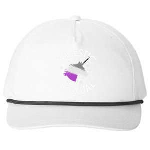 Majestic Asexual Pride Ace Unicorn Lgbtq Pride Stuff Snapback Five-Panel Rope Hat