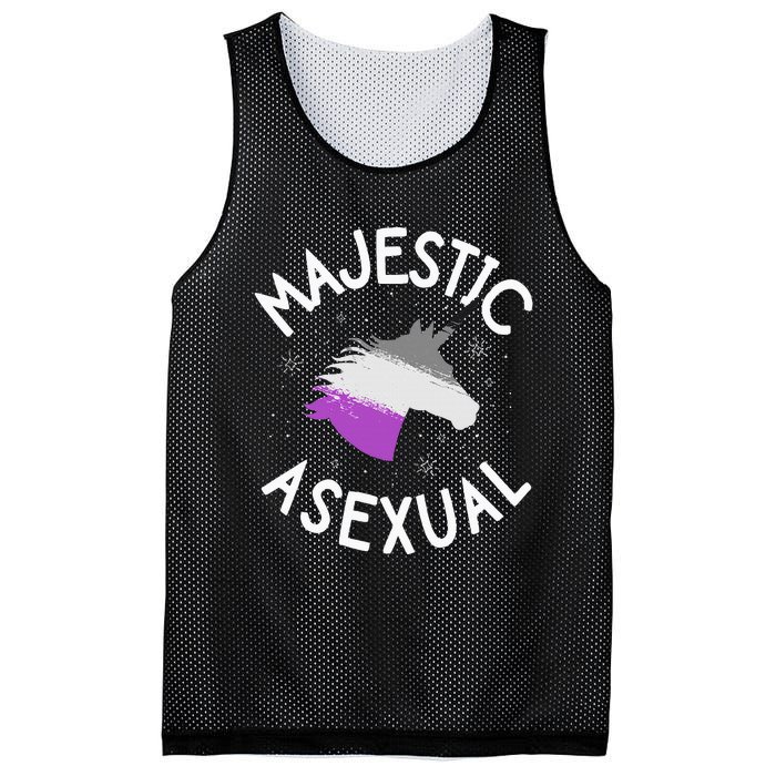 Majestic Asexual Pride Ace Unicorn Lgbtq Pride Stuff Mesh Reversible Basketball Jersey Tank