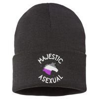 Majestic Asexual Pride Ace Unicorn Lgbtq Pride Stuff Sustainable Knit Beanie