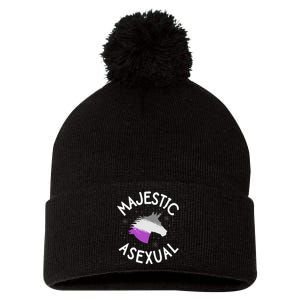 Majestic Asexual Pride Ace Unicorn Lgbtq Pride Stuff Pom Pom 12in Knit Beanie