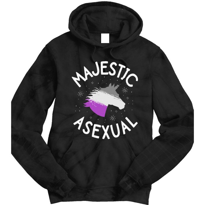 Majestic Asexual Pride Ace Unicorn Lgbtq Pride Stuff Tie Dye Hoodie