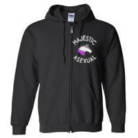 Majestic Asexual Pride Ace Unicorn Lgbtq Pride Stuff Full Zip Hoodie