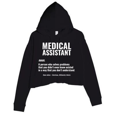 Medical Assistant Problem Solver Health Care Gift Crop Fleece Hoodie