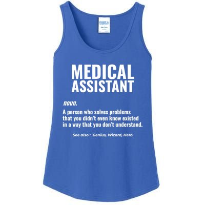 Medical Assistant Problem Solver Health Care Gift Ladies Essential Tank