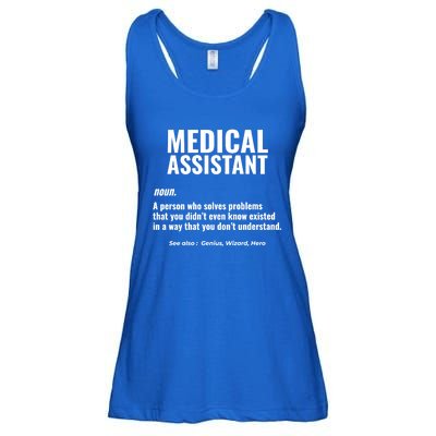 Medical Assistant Problem Solver Health Care Gift Ladies Essential Flowy Tank