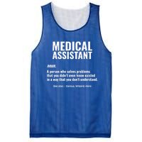 Medical Assistant Problem Solver Health Care Gift Mesh Reversible Basketball Jersey Tank