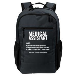 Medical Assistant Problem Solver Health Care Gift Daily Commute Backpack