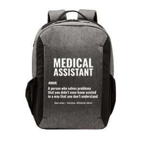 Medical Assistant Problem Solver Health Care Gift Vector Backpack