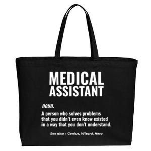 Medical Assistant Problem Solver Health Care Gift Cotton Canvas Jumbo Tote