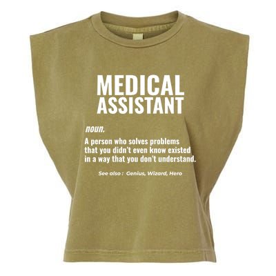 Medical Assistant Problem Solver Health Care Gift Garment-Dyed Women's Muscle Tee