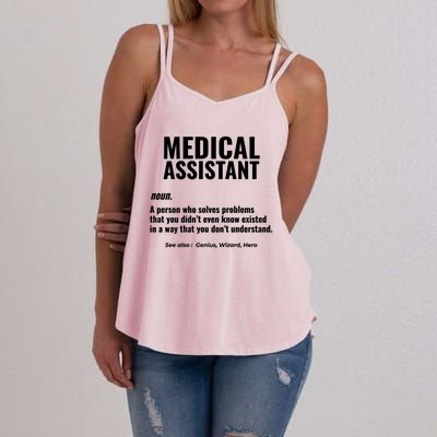 Medical Assistant Problem Solver Health Care Gift Women's Strappy Tank