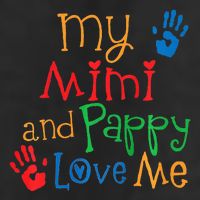 Mimi And Pappy Love Me Grandchild 7 Panel Mesh Trucker Snapback Hat