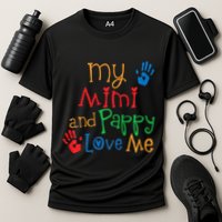Mimi And Pappy Love Me Grandchild Cooling Performance Crew T-Shirt