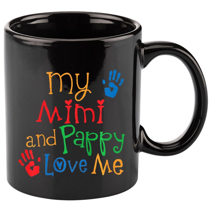Mimi And Pappy Love Me Grandchild 11oz C Handle Ceramic Mug