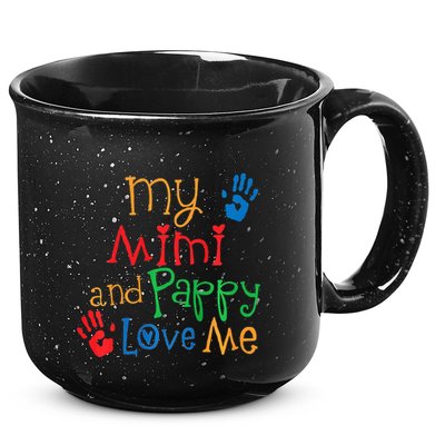 Mimi And Pappy Love Me Grandchild 15oz Campfire Ceramic Mug
