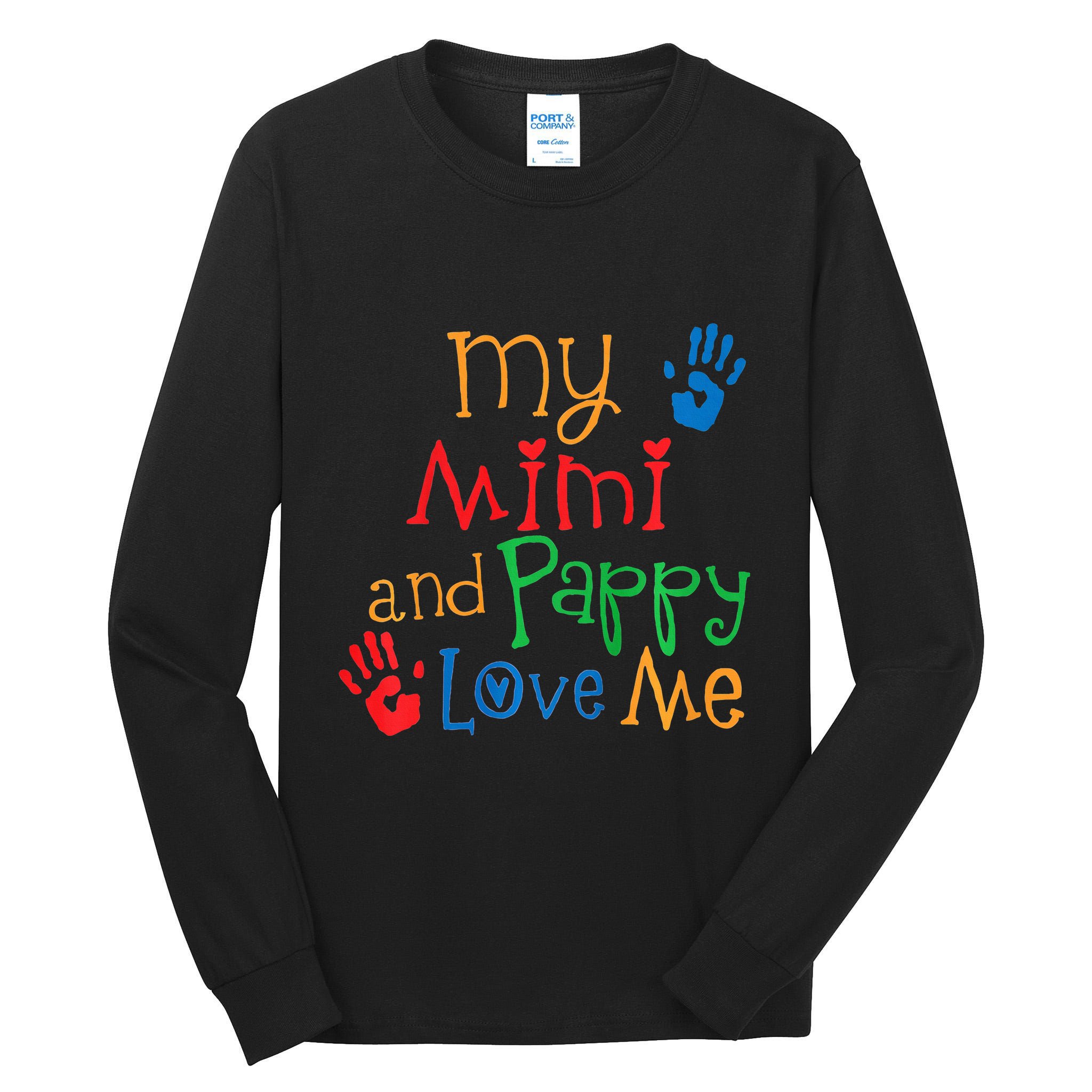 Mimi And Pappy Love Me Grandchild Tall Long Sleeve T-Shirt