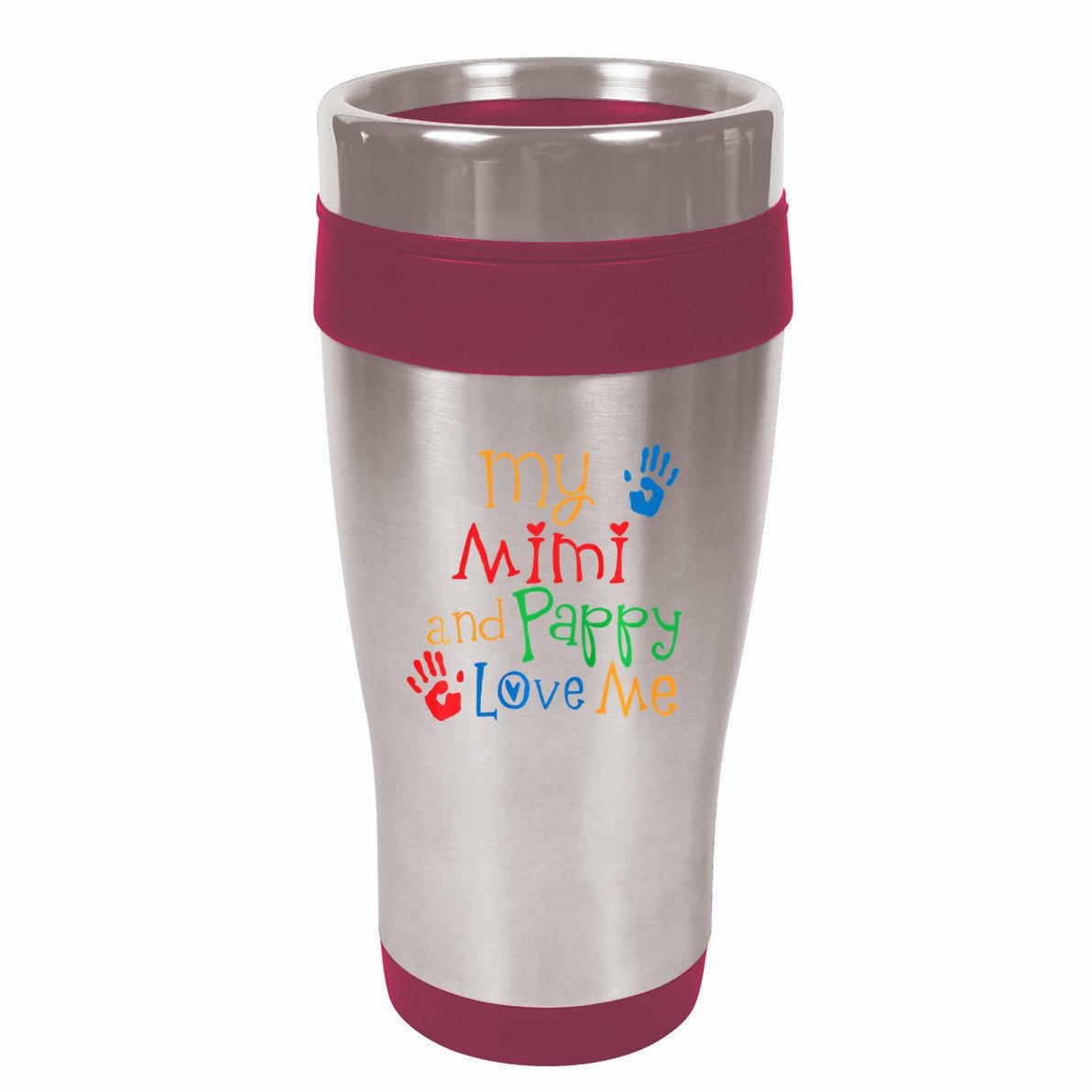 Mimi And Pappy Love Me Grandchild 16oz Travel Tumbler