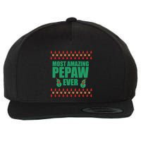 Most Amazing Pepaw Ugly Christmas Wool Snapback Cap