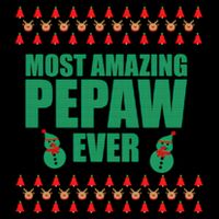 Most Amazing Pepaw Ugly Christmas Wool Snapback Cap