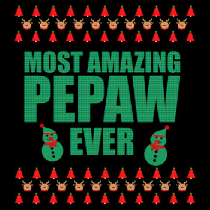 Most Amazing Pepaw Ugly Christmas Wool Snapback Cap