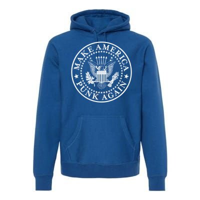 Make America Punk Again Vintage Punk Rock 80s Cool Gift Premium Hoodie