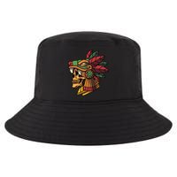 Mayan Ancient Quetzalcoatl Aztec Skull Retro Cool Comfort Performance Bucket Hat