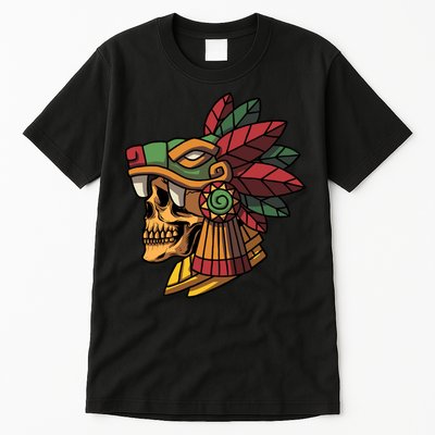 Mayan Ancient Quetzalcoatl Aztec Skull Retro Tall T-Shirt