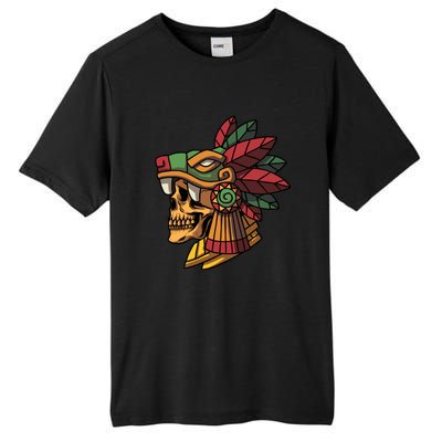 Mayan Ancient Quetzalcoatl Aztec Skull Retro Tall Fusion ChromaSoft Performance T-Shirt